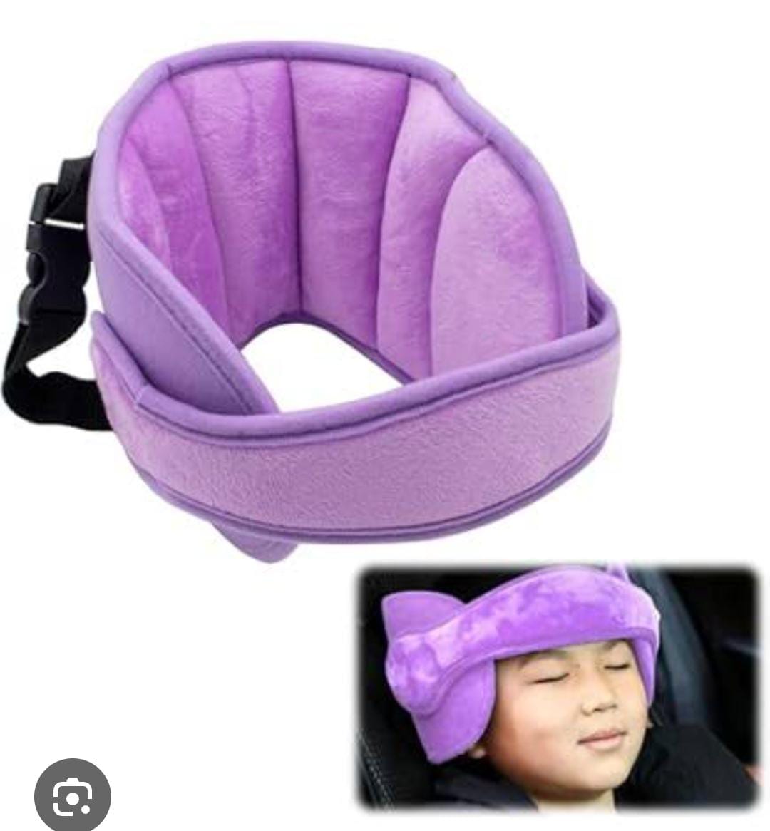 Kids Car Headrest, Baby Head Support for Car Seat, Car Seat Head Support for Toddler, Head Band Strap Headrest, Car Seat Headrest Pillow Road
