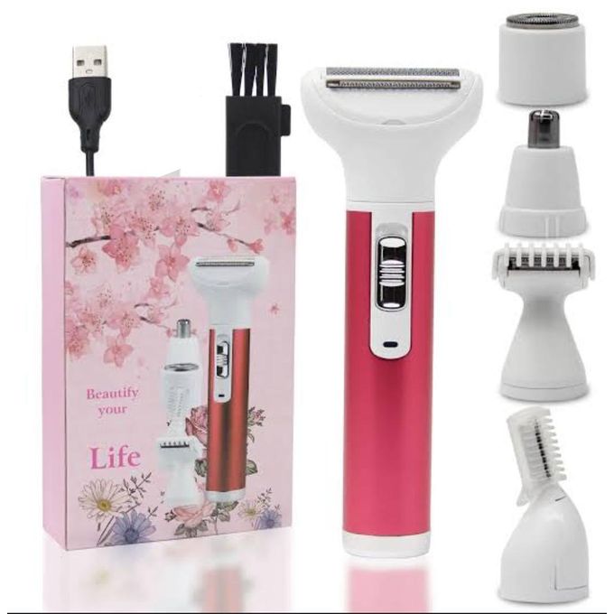 Hair Remover for Women,Painless 5 in 1 Electric Shaver USB Rechargeable,Eyebrow Nose Trimmer,Body Waterproof Bikini Facial Hair Removal for Women 5 In 1 Hair/Beard/Eyebrows/nose/Body Shaver Trimmer