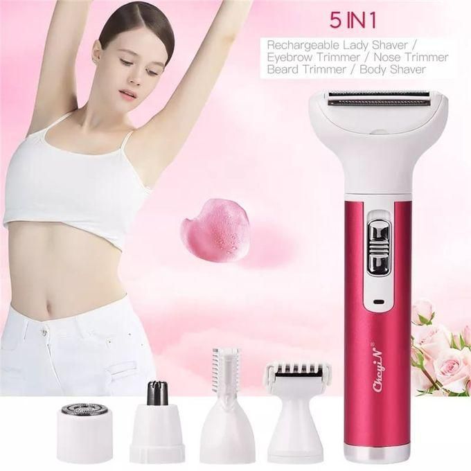 Hair Remover for Women,Painless 5 in 1 Electric Shaver USB Rechargeable,Eyebrow Nose Trimmer,Body Waterproof Bikini Facial Hair Removal for Women 5 In 1 Hair/Beard/Eyebrows/nose/Body Shaver Trimmer