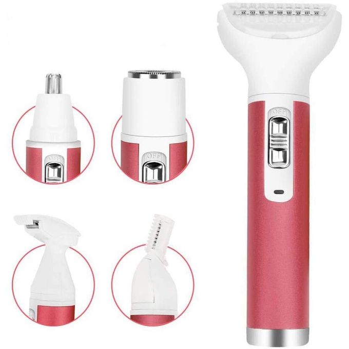 Hair Remover for Women,Painless 5 in 1 Electric Shaver USB Rechargeable,Eyebrow Nose Trimmer,Body Waterproof Bikini Facial Hair Removal for Women 5 In 1 Hair/Beard/Eyebrows/nose/Body Shaver Trimmer