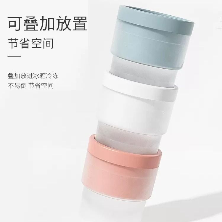 1pc 6cm Large Ice Ball Maker Silicone Mold Stackable Ice Cube Tray For Whiskey Cocktail Reusable Round Ice Sphere Mould
