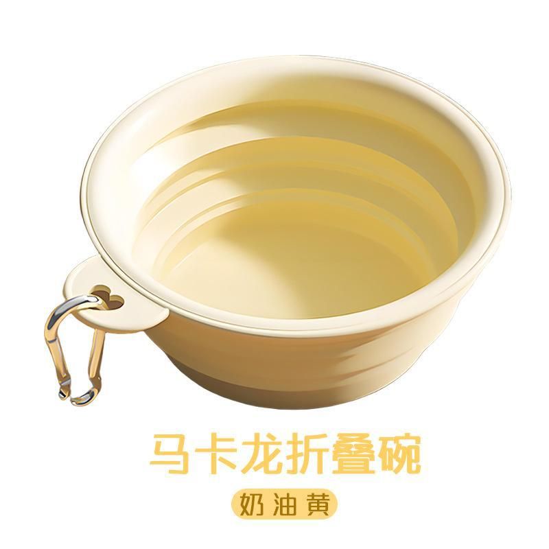 Pet cat and dog folding bowl, dog dish, outdoor portable dog bowl, food bowl, outdoor drinking bowl, drinking water silicone dog food bowl