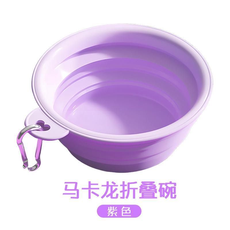 Pet cat and dog folding bowl, dog dish, outdoor portable dog bowl, food bowl, outdoor drinking bowl, drinking water silicone dog food bowl