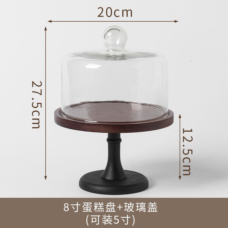 Bamboo and wooden cake trays, household living room dim sum plates, dessert display stands, wooden high-leg fruit bowls, and Instagrammable meal boxes