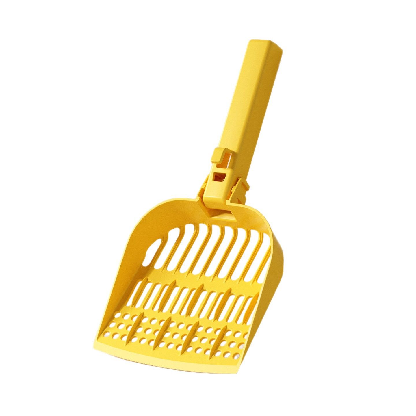 Large-sized foldable cat litter scoop, plastic, thickened, fine-pore, tofu-like litter scoop for pet cats, cat feces scoop, cat litter scoop