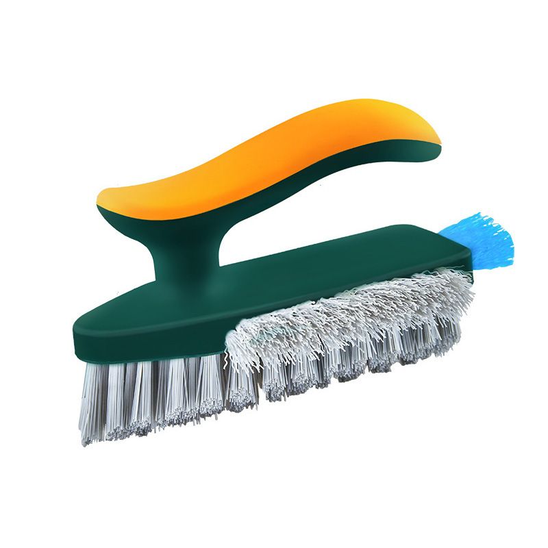 Multi-functional crevice brush, bathroom brush, corner brush, toilet brush, handheld floor brush, floor crevice brush, tile brush, three-in-one cleaning brush