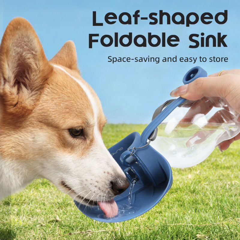 Convenient Mini Leaf - Shaped Pet Water Dispenser: Easy Outdoor Water Solution for African Dog Owners!