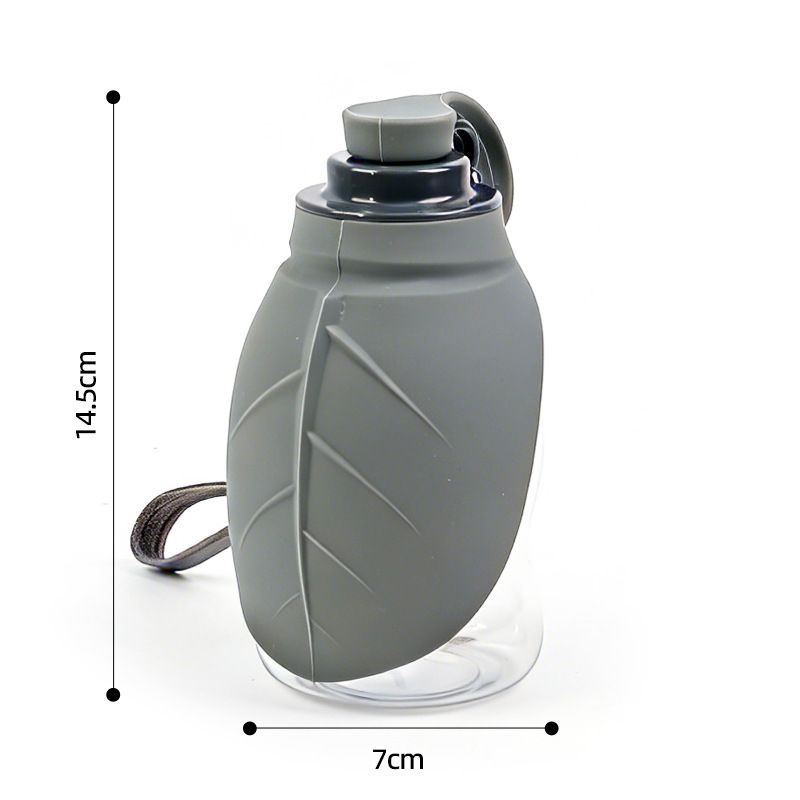 Convenient Mini Leaf - Shaped Pet Water Dispenser: Easy Outdoor Water Solution for African Dog Owners!