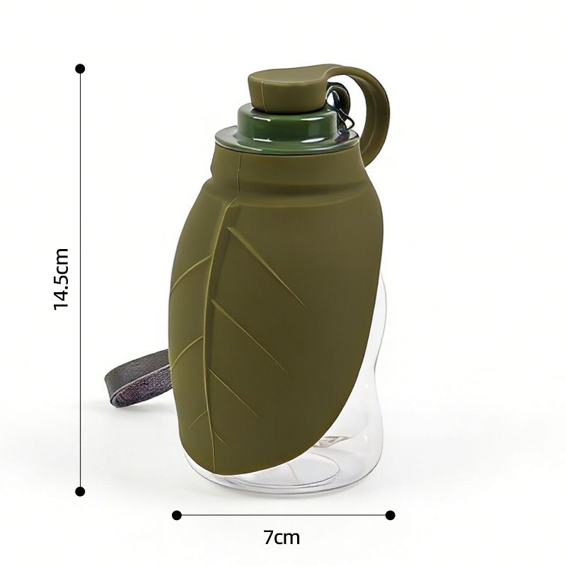 Convenient Mini Leaf - Shaped Pet Water Dispenser: Easy Outdoor Water Solution for African Dog Owners!