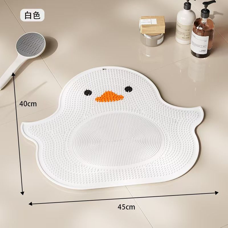 Soksi ya Bafu ya Kusisimua yenye Mguu wa Bata Mdogo wa Manjano wa Super Grip Silicone: Yenye Furaha na Salama kwa Bafu za Kiafrika