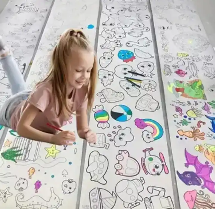 KIDS DRAWING ROLL COLOURING PAPER