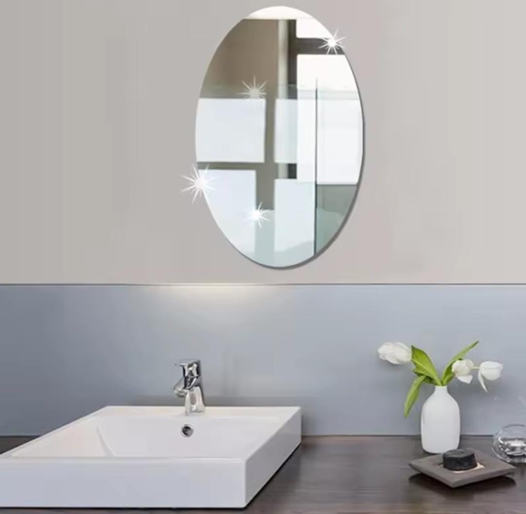 SELF ADHESIVE DIY  WALL STICKER MIRROR