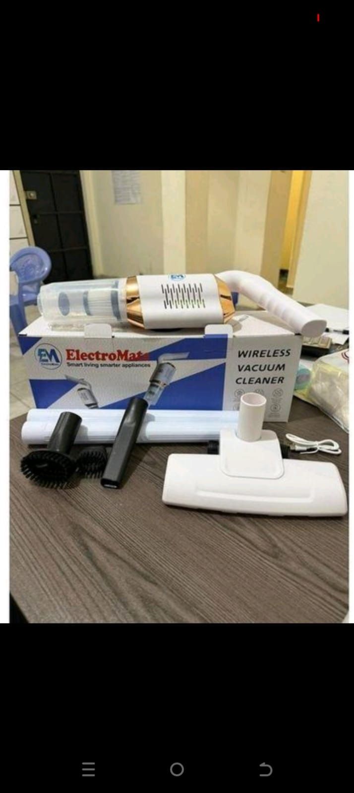 🦋 NEW ARRIVALS 🔥 Electromate Wireless Vacuum Cleaner 🤑
Wireless Portable Car Vacuum Cleaner – Powerful Suction 12V 120W
Keep your car and home spotless with this powerful handheld vacuum cleaner.