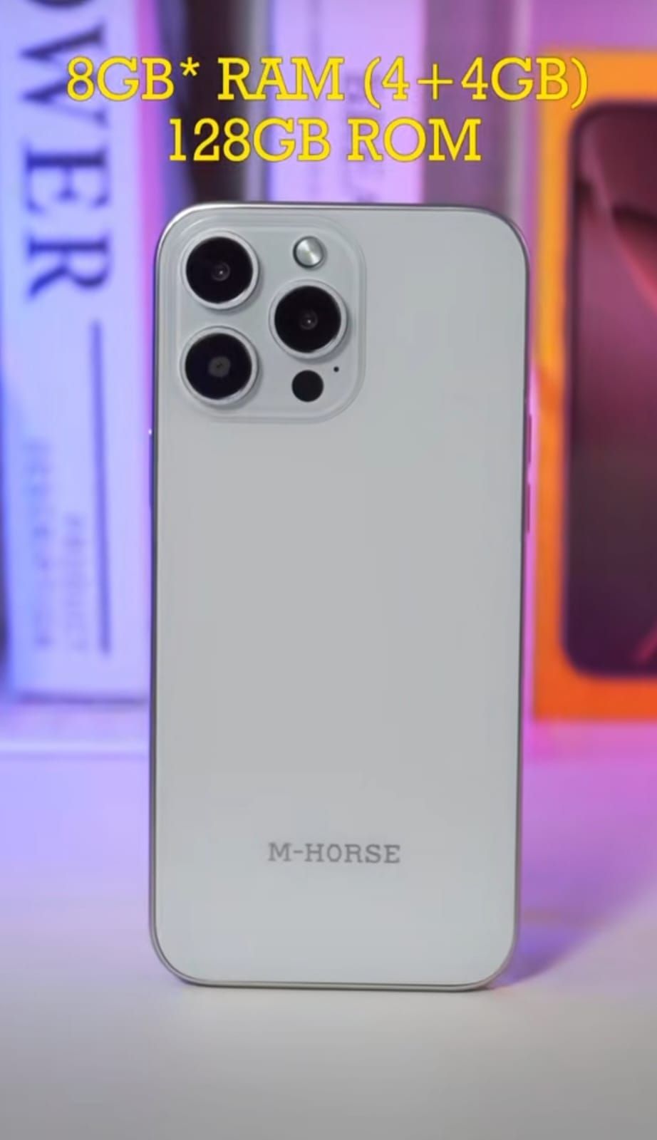 M-HORSE M 16 Pro Max + 6.6'' HD + incell DISPLAY 8GB RAM + 128GB ROM 8MP Front camera +13MP Rear camera,   Android 14 phone smartphone 5000mAh .