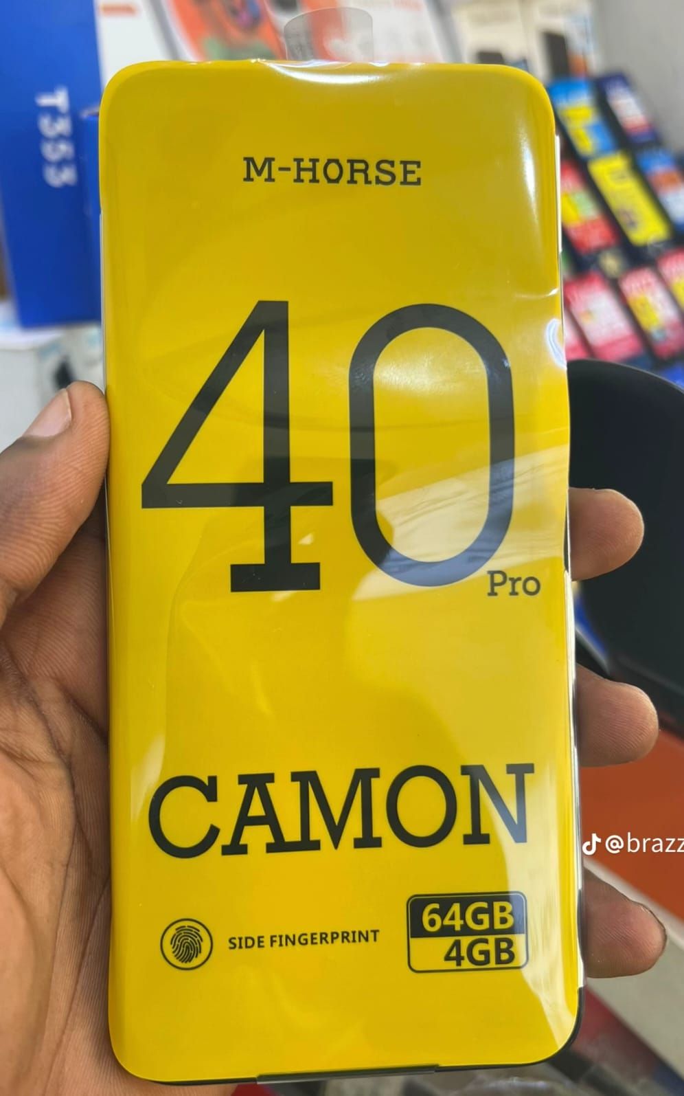 M Horse M-HORSE Camon 40 Pro 6.6" Incell Display 64GB ROM + 4GB RAM Dual Sim 4G 8MP Side Fingerprint Quad Core Chipset PROCESSOR 5000MAH Android 14