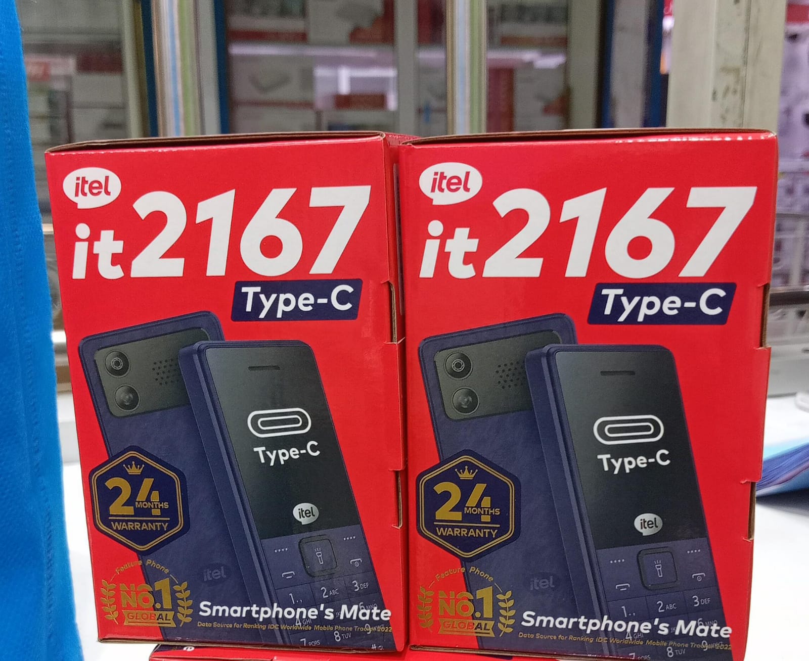 Itel 2167, FM Radio ,1.77"inch display, 1000 mAh LONG LASTING BATTERY, Dual SIM, Type C,OPERA MINI