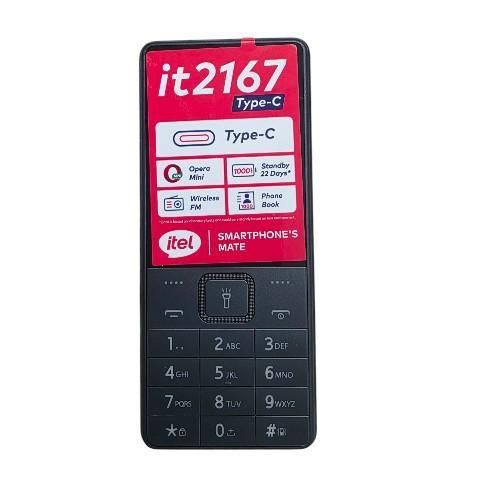 Itel 2167, FM Radio ,1.77"inch display, 1000 mAh LONG LASTING BATTERY, Dual SIM, Type C,OPERA MINI