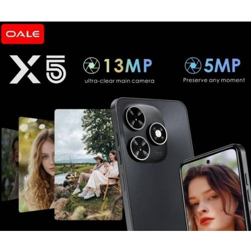 Oale x5 6.6inches,64GB, 3GB RAM,13mp+ 5mp  camera,5075mah,Dual SIM, fingerprint unlock.
