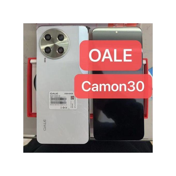 OALE CAMON 30 64GB ROM+3GB RAM SCREEN 6.8" 8MP+5MP CAMERA 5750 MAH BATTERY FAST CHARGE IP54 DUST AND WATER RESISTANT FINGERPRINT UNLOCK MTK HELIO G81 PROCESSOR
