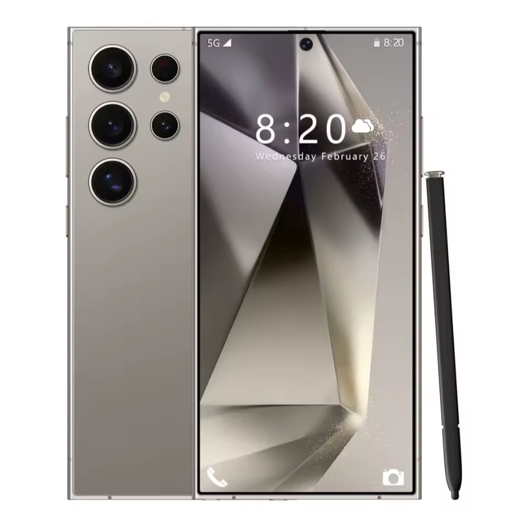 NEW MODEL OF M HORSE S25 Ultra +  WITH EARPODS, SILICONE COVER 8GB + 128GB, 16MP+32MP, 5000mAh, DUAL SIM, 6.6 DISPLAY. with STYLUS PEN, ANDROID 14,120Hz REFRESH RATE, OCTACORE PROCESSOR , SLIM DESIGN.