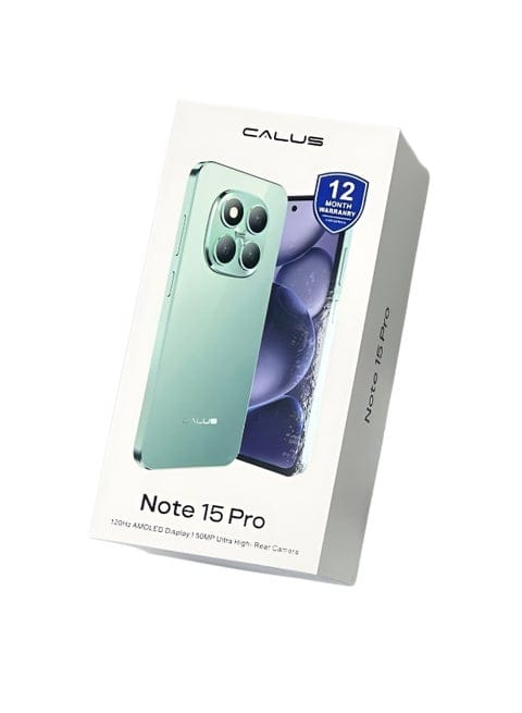 CALUS NOTE 15 PRO, 8GB RAM+ 128GB ROM, 50MP+32MP CAMERA, 5000MAH, 6.67'' 120Hz AMOLED DISPLAY, QUALCOMM SM7635 Snapdragon 7s Gen 4(4m) processor, android 14