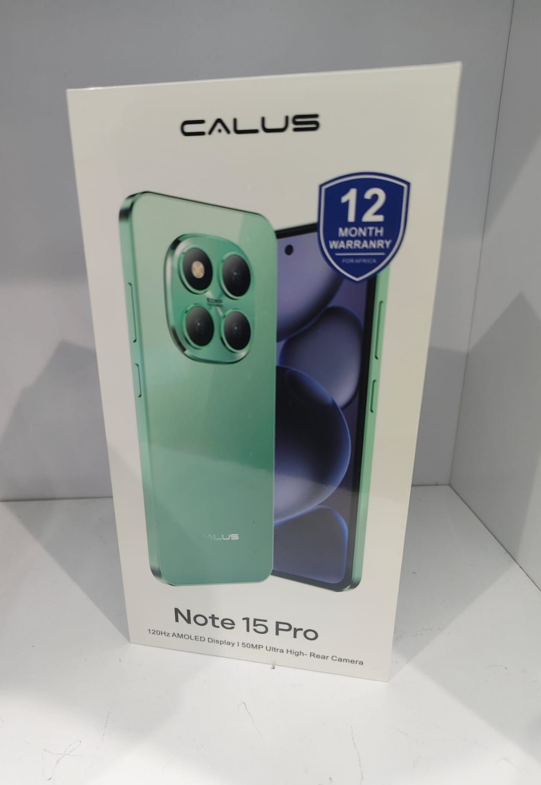 calus note 15 pro 8gb ram, 128g rom,5g,6.67 inches camera 32.0mp front 50mp rear. battery 5000mah android 14, 5g wifi, QUALCOMM snapdragon processor.