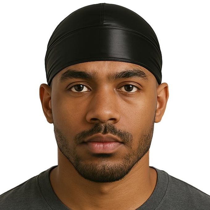Unisex Black Silky Durag for Men Women Silky Wave Durag - Best Quality Guaranteed