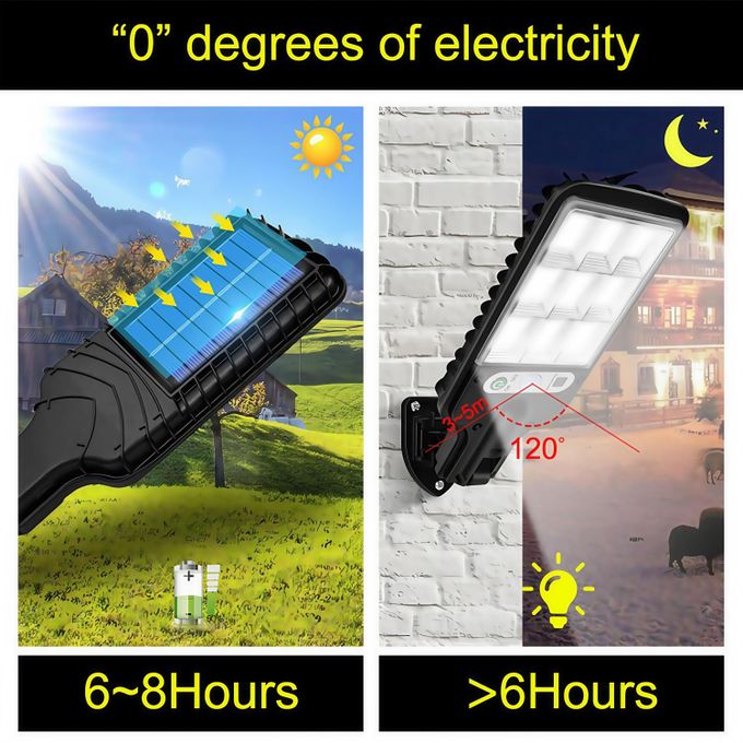 Solar Light COB Outdoor Solar Lights Motion Sensor Solar 3 Modes Waterproof Security Wall Lighting for Patio Garden Door Street Light
