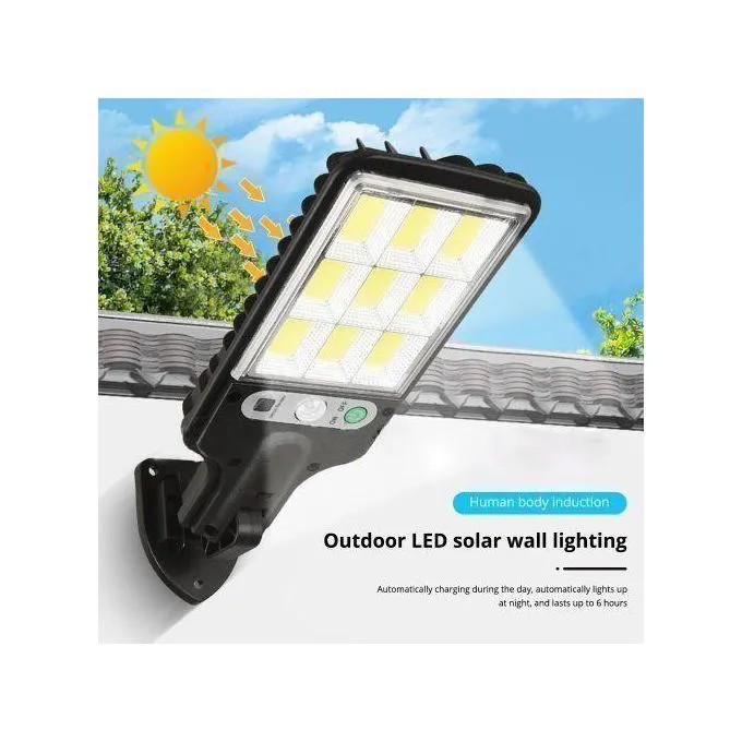 Solar Light COB Outdoor Solar Lights Motion Sensor Solar 3 Modes Waterproof Security Wall Lighting for Patio Garden Door Street Light