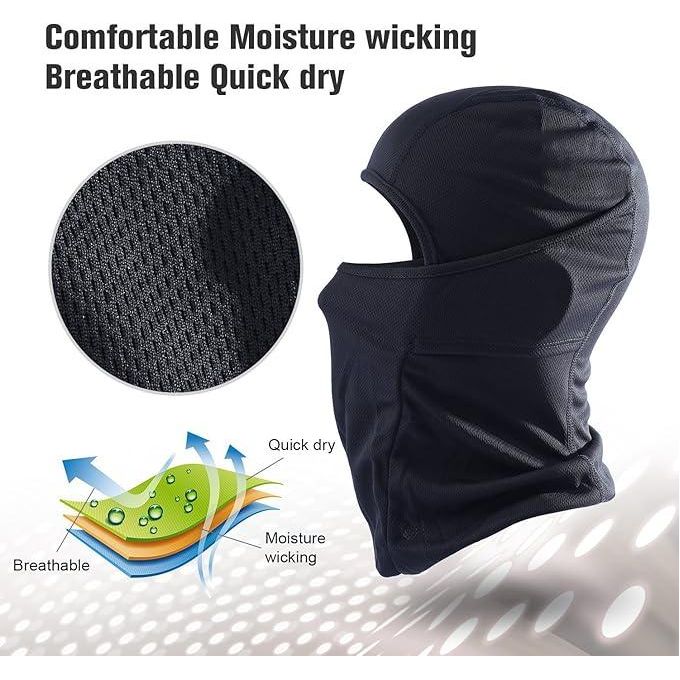 3 Pack Lightweight Balaclava Ski Mask - Breathable Summer Face Cove For Motorcycle, Football, Cycling, Outdoor Sports