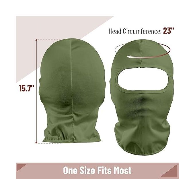 Jungle Green Ultra thin Stretch Balaclava Snood Ski Moto Quad Bike Face Mask Outdoor Sports Swat SAS
