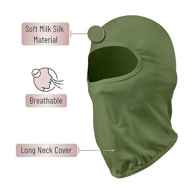 Jungle Green Ultra thin Stretch Balaclava Snood Ski Moto Quad Bike Face Mask Outdoor Sports Swat SAS