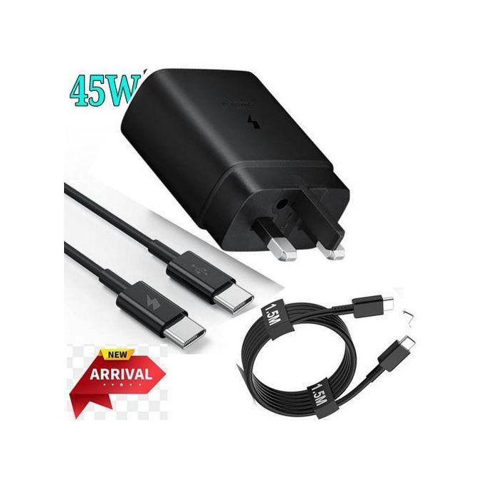 Samsung 45W PD USB-C PD Adapter, FAST CHARGER Charger For Galaxy S21/S20/Note 20, Power Delivery Wall Charger, Type-C Laptop Charging, 5V/3A 9V/3A 15V/3A 20V/2