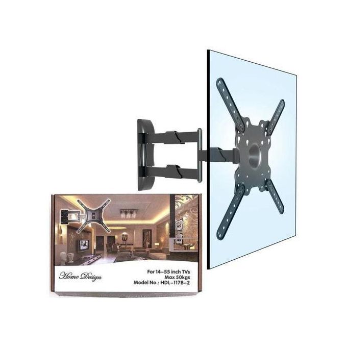 Home Design BEST Living Room Full Motion Swivel 360 Degree TV MOUNT - 14 inch, 24 inch, 32 inch, 43 inch, 40 inch, 50 inch and 55 inch TILT ROTATING WALL MOUNT BRACKET