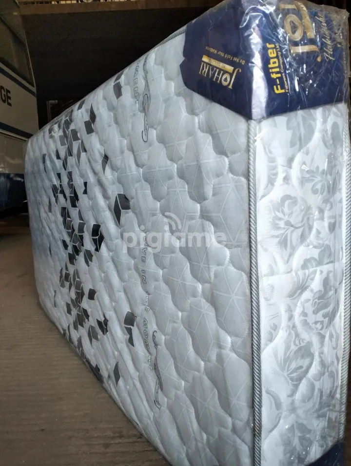 🛏️✨3 Years Warranty Johari Orthopedic Quilted Fiber Bonnell fibre Mattress high density  – 8 Inches heavy duty | Firm Spine Support & Pressure Relief Comfort 🦴💤