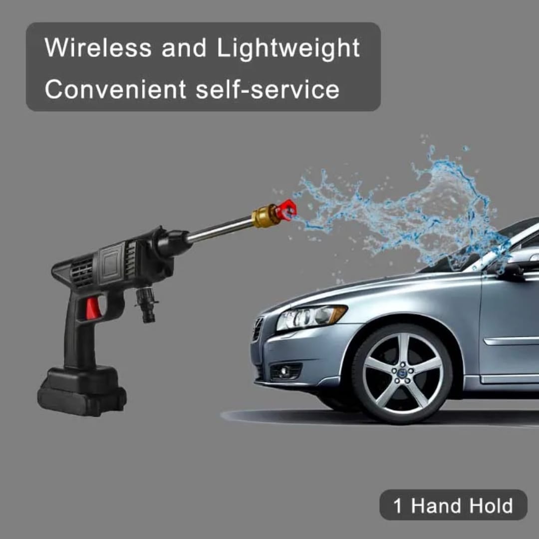 🚗🌿🚿48-96V Cordless High-Pressure Car Washer Gun 🚘✨  Wireless Portable Pressure Washer 🔋 | Dual Lithium Batteries 🔋🔋 | 5-Meter Hose Pipe 🌀 | Detergent Foam Bottle 🧴 | Garden & Car Wash Sprayer
