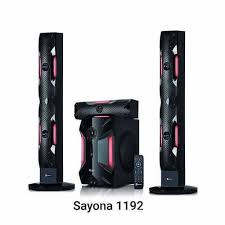 🔊🔥Sayona Tallboy 🎶3.1-Channel Multimedia Speaker System  – Model SHT-1193BT 🎶📺 | 18,000W PMPO woofer  🔊 | Deep Bass Subwoofer 💥 | Bluetooth Wireless Audio 📶 | USB / SD / Digital FM tallboys