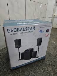 🔊🎶Globalstar GS-PRO4 4.1-Channel  X-Bass Multimedia Home Speaker System 🔊🎶 | Powerful Bass Subwoofer 💥 | Crystal-Clear Satellite Speakers 🔈 | tallboys woofer subwoofer🎬🎉 | Premium Design ✨