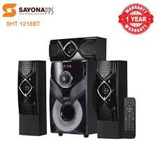 Sayona Bobtot BoomMaster  BHT-1218BT 3.1CH Multimedia Speaker System 🔊🎶 | 12,000W PMPO | Powerful Bass Subwoofer 💥 | Bluetooth Wireless Audio 📶 | Karaoke Function 🎤 | LED Display ✨woofer