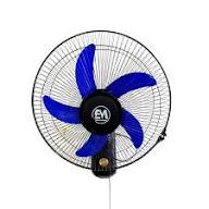 ElectroMate 16-Inch Wall Fan 🌬️ – High-Performance 💨, Quiet Operation 🤫, Adjustable Speeds ⚡, Durable Black Frame 🖤 with Blue Blades 🔵, Space-Saving Wall-Mount Design 🏠