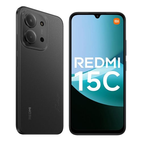 REDMI 15C 256GB ROM +16GB RAM EXPANDABLE (8+8) 6.9'' LCD 50MP Main Camera 8MP selfie camera 6000mAh 33W Fast Charger Android 15 Side Fingerprint -Smartphone