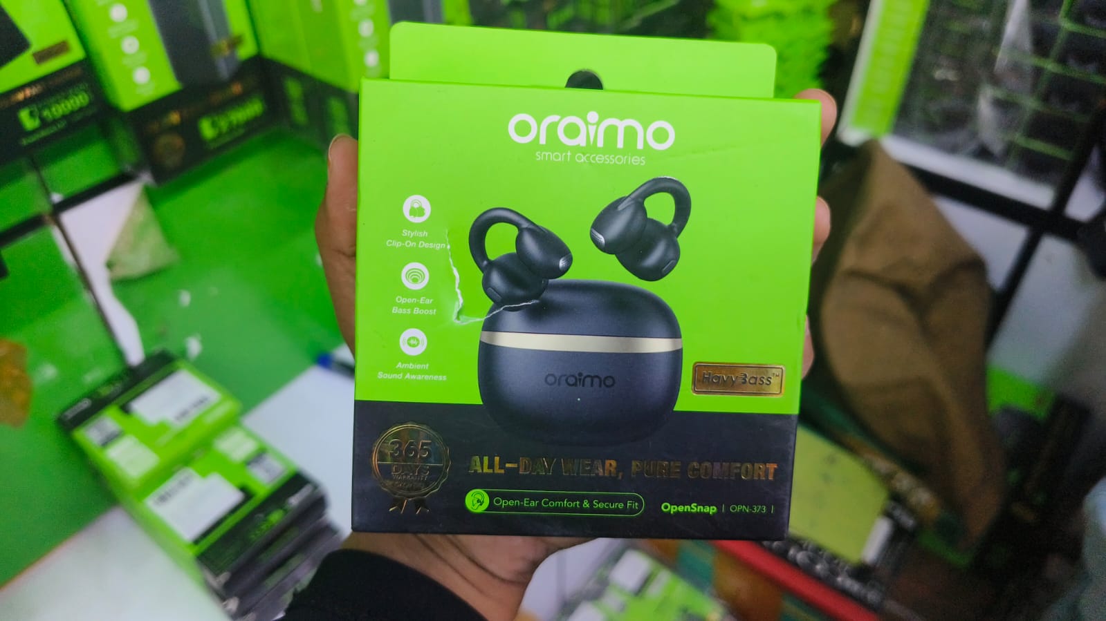 Oraimo OpenSnap OPN-373 Clip-On Open-Ear True Wireless Earbuds