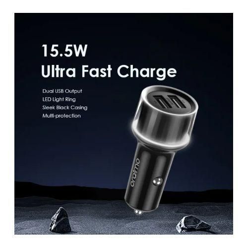 Oraimo Highway 15 15.5W Car Charger With 3-in-1 Cable