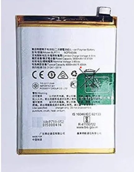 Oppo A1K Replacement Battery Original Quality High Capacity Lithium Polymer Internal Rechargeable Battery Pack Spare Part Power Cell for Oppo A1K CPH1901 CPH1921