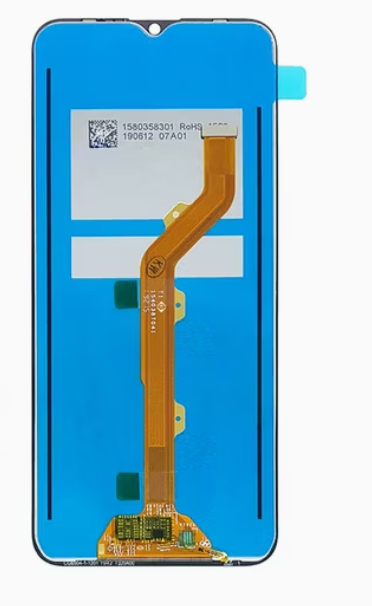 Tecno Spark 4 KC8 Replacement LCD Screen Display Complete Touch Digitizer Assembly Full HD Screen Panel Spare Part Repair Kit for Tecno Spark 4 KC8 Smartphone, High Brightness Clear