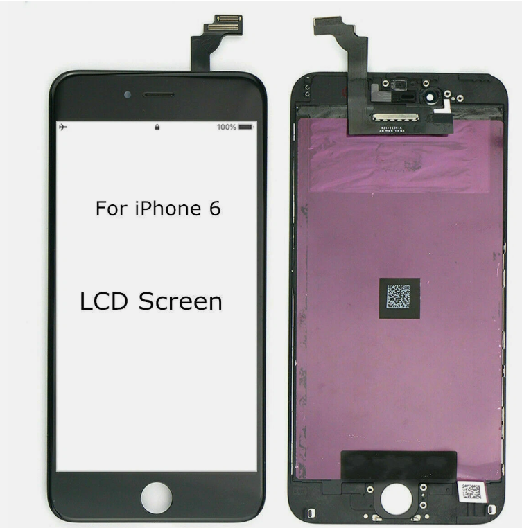 iPhone 6 (6G) InCell Replacement LCD Screen Display Complete Touch Digitizer Assembly HD Retina Panel Spare Part Repair Kit for Apple iPhone 6 Smartphone, High Brightness Clear Visual Display Glass wi