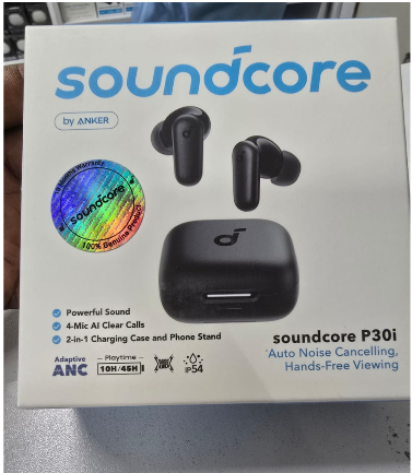 Sound P30i Wireless Bluetooth Earbuds Auto Noise Cancelling True Wireless Stereo EarPods Deep Bass HD Sound Hands Free Viewing Built-in Microphone Touch Control Long Battery Life Charging Case Lightwe
