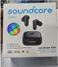 Sound P30i Wireless Bluetooth Earbuds Auto Noise Cancelling True Wireless Stereo EarPods Deep Bass HD Sound Hands Free Viewing Built-in Microphone Touch Control Long Battery Life Charging Case Lightwe