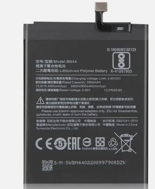 Xiaomi Redmi 5 Plus / Redmi Note 5 Plus BN44 Replacement Battery – Original High Capacity OEM Internal Rechargeable Phone Battery Spare Part