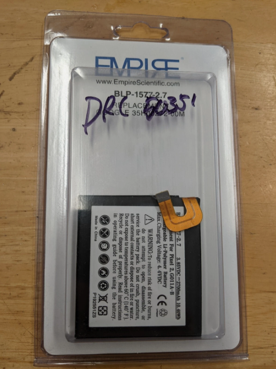 Google Pixel 2 Replacement Battery – Original High Capacity OEM Internal Rechargeable Lithium Battery Spare Part
